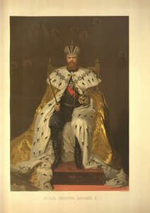 Coronation Portrait of the Emperor Alexander III From the Coronation Album