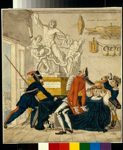 Napoleon Bonaparte Selling Stolen Goods, Including the Laocoon Group