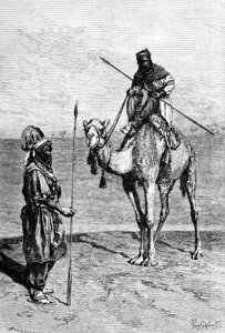 Tuaregs on a journey, North Africa, 1895