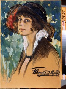 Portrait of Comedian Antonina Sobolshchikova-Samarina (1896-1971)