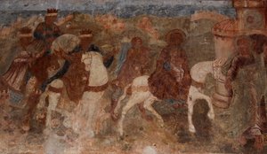 Fresco in the Cathedral of Our Lady of the Sign, Novgorod