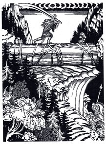 Ilya Muromets and Svyatogor, 1934 by Ivan Yakovlevich Bilibin