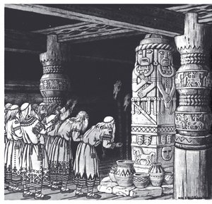 The Adoration of the God Svetovid, 1934 by Ivan Yakovlevich Bilibin