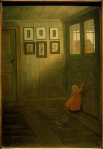 The Girl at the Door by Ivar Axel Henrik Arosenius