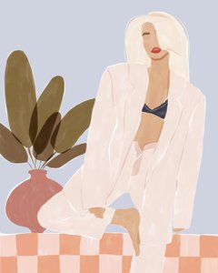 Blonde Fashion Confidence by Ivy Green Illustrations