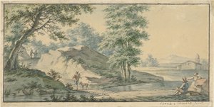 Landscape with a Small Bridge by Izaak Schmidt