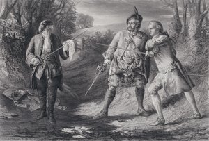 Illustration for Rob Roy (engraving) by J.B. (after) MacDonald