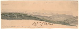 From Koldekind Straight up from the Hills in the Northern Oure Valley in Valdres, Norway by Johan Christian Dahl