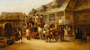 Boarding the Coach to London, 1879
