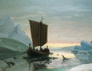 Erik the Red Discovers Greenland by J.E. Carl Rasmussen