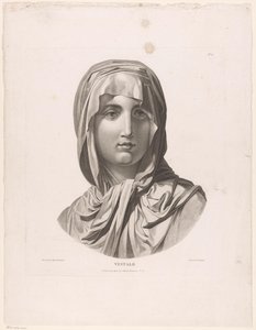 Head of a Vestal Virgin by J.F. Cazenave