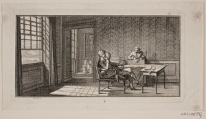The Interior of a Room, Where Bonnet Dictates to His Secretary
