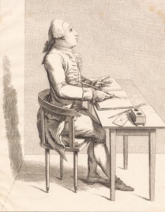 A Gentleman at a Desk by J.F. Clemens