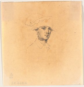 Preparatory Work for One of the Heads for the Engraving: Frederick the Great Rides Home After a Review at Potsdam by J.F. Clemens