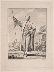 Portrait of Carsten Niebuhr in Arabic Dress by J.F. Clemens