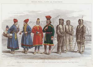 Mongol Race, Lapps and Esquimaux by J.L. (after) Williams