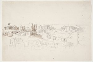 From Palatine with Church. Rome by J.L. Lund