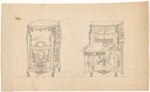 Two Secretaires by J.L. Th. Baijer (attributed to)