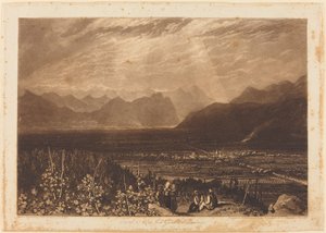 Chain of Alps from Grenoble to Chamberi, published 1812