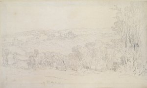 Distant View of Lowther Castle Park Scene by Joseph Mallord William Turner