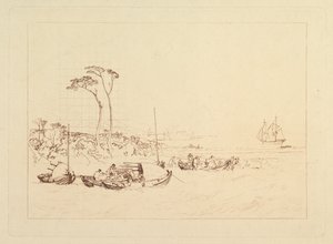 Inverary Castle and Town, Scotland Liber Studiorum, part XIII by Joseph Mallord William Turner