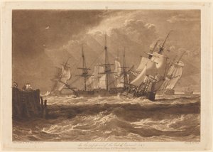 Ships in a Breeze by Joseph Mallord William Turner