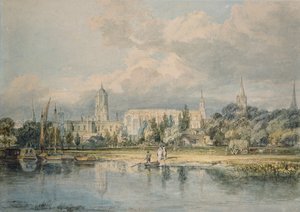 South View of Christ Church etc. from the Meadows, 1798-1799 by Joseph Mallord William Turner