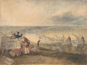 View of London from Greenwich, 1825