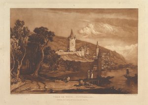 Ville de Thun, Switzerland Liber Studiorum, part XII, plate 59, January 1, 1816 by Joseph Mallord William Turner