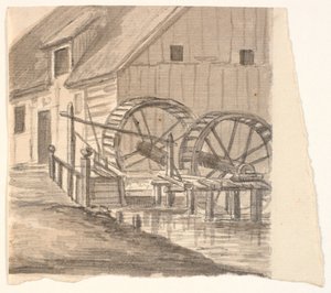 Mill Wheel and Part of a Mill by J.P. Møller