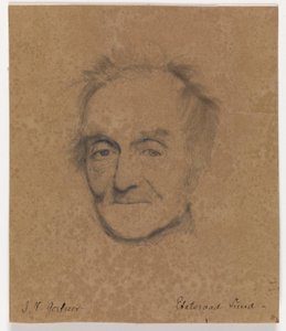 Portrait of the painter J.L. Lund by J.V. Gertner
