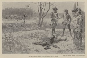 Alamance, the First Battle of the Revolution by J. (after) Steeple Davis