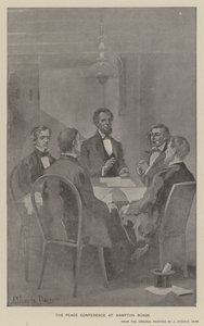 The Peace Conference at Hampton Roads by J. (after) Steeple Davis