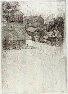 Neighboring Farm by J. Alden Weir