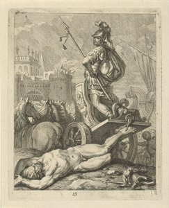 Achilles with the Body of Hector behind His Chariot (Scenes from the Life of Achilles series) (Vitam et Mortem Achilli series) by J. Alexander Janssens