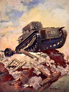 A First World War Tank by J. Allen (after) Shuffrey