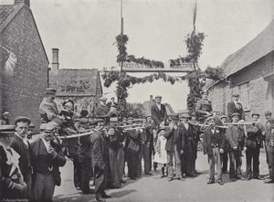 Corby Pole Fair, Chairing and Poleing Visitors by J. Benjamin Stone