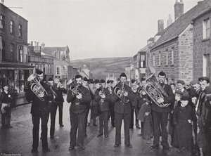 Helston Flora Day, playing the Furry Dance by J. Benjamin Stone
