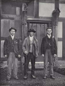 Stratford-on-Avon Mop, Standing for Hire by J. Benjamin Stone