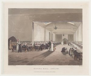 Dining Hall, Asylum, February 1, 1808 by J. Bluck