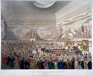 Meeting of the Society of Arts in the Adelphi Buildings, Westminster, London by J Bluck