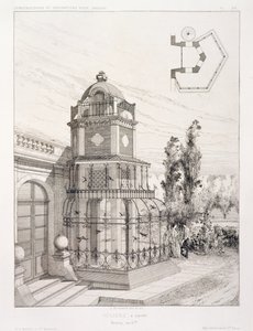 Aviary for Songbirds, from a Volume of Designs by Various Architects, Pub. Morel & Cie, Paris
