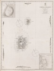 Azores Corvo and Flores, Surveyed by Capt. A.T.E Vidal R.N 1844 by J. & C. Walker