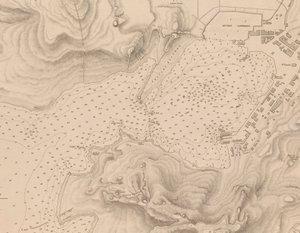 Greece, the Peiraeus or Port Drako Surveyed by Commander Thomas Graves, H.M.S. Beacon 1840 (Detail) by J. & C. Walker