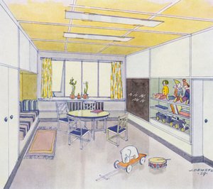 1930s interiors: Nursery by J. Demetz