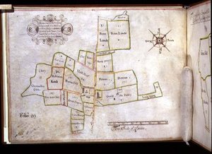 Map of the Lands of Hornechurch Hall in Essex, Owned by New College, Oxford by J. E. Coffin