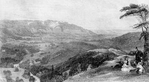 View from Box Hill, looking towards Norbury, Surrey