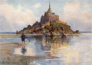 Mont St Michel from Tombelaine, Evening by J. Hardwicke Lewis