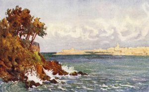 St Malo from the Priory Beach, Dinard