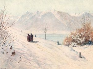 The Savoy Alps, Winter, from the Road to Caux